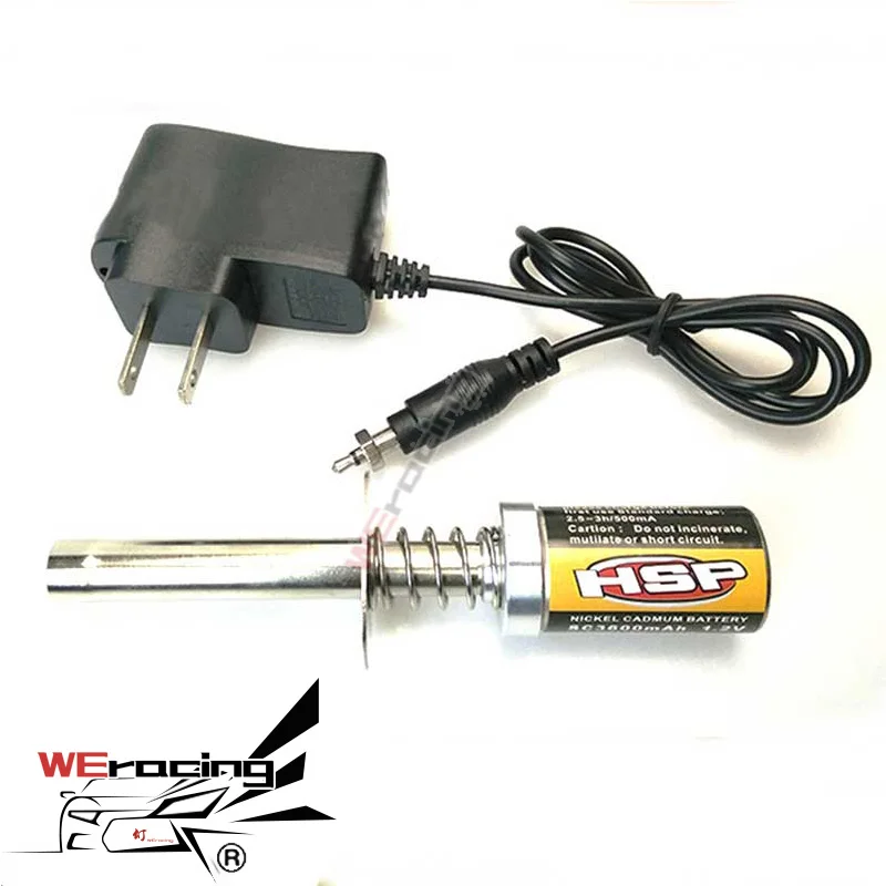 HSP Gas RC Nitro двигатель двигателя свечение 1 2 в 1/8 мА 1/10 перезаряжаемая свеча