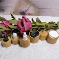 wholesale custom logo 100pcs natura cosmeticos perfume bottles bamboo spray top cap for skin care packaging