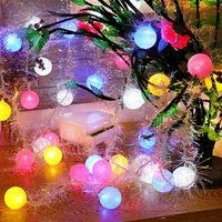 3m 20 led cotton ball light strings garland balls fairy lights string outdoor holiday wedding christmas lights for bedroom decor