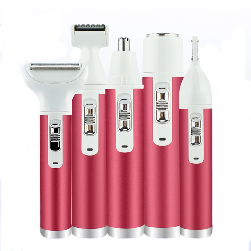 Электрический эпилятор 5 в 1 для женщин лица бикини устройство удаления волос на