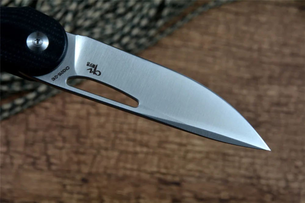 CH3015G10 Flipper D2 стальной нож с атласным лезвием спортивные охотничьи карманные ножи