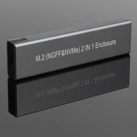 m2 ssd case nvme enclosure m 2 to usb type c 3 1 ssd adapter for dual nvme pcie ngff sata mb key case 2230224222602280 ssd