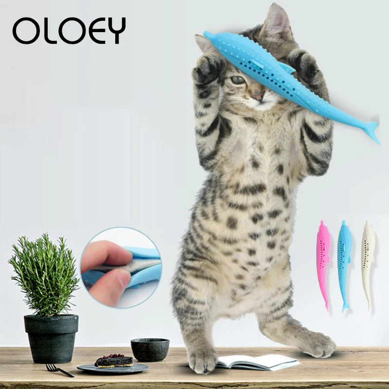 Мягкий силиконовый кошка кошачья мята жевательная игрушка для чистки зубов