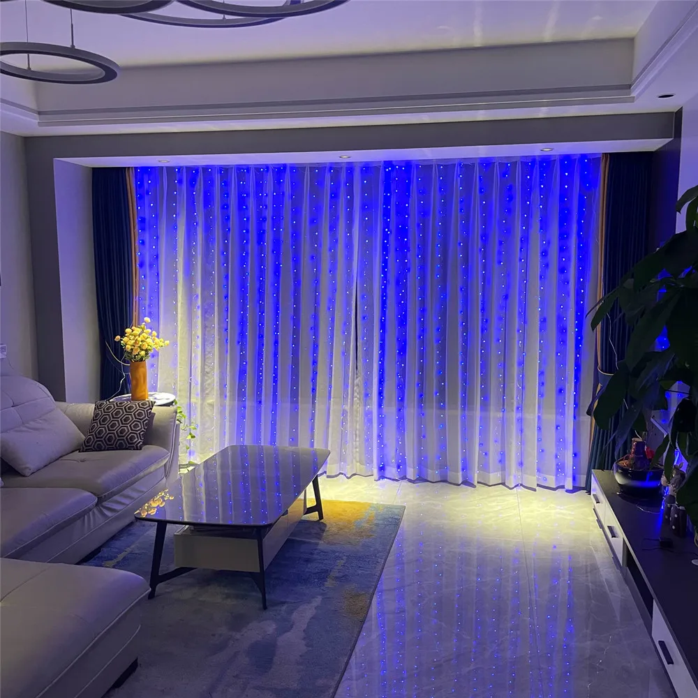 Новая светильник ственская Гирлянда занавеска светодиодная гирлянда ственское