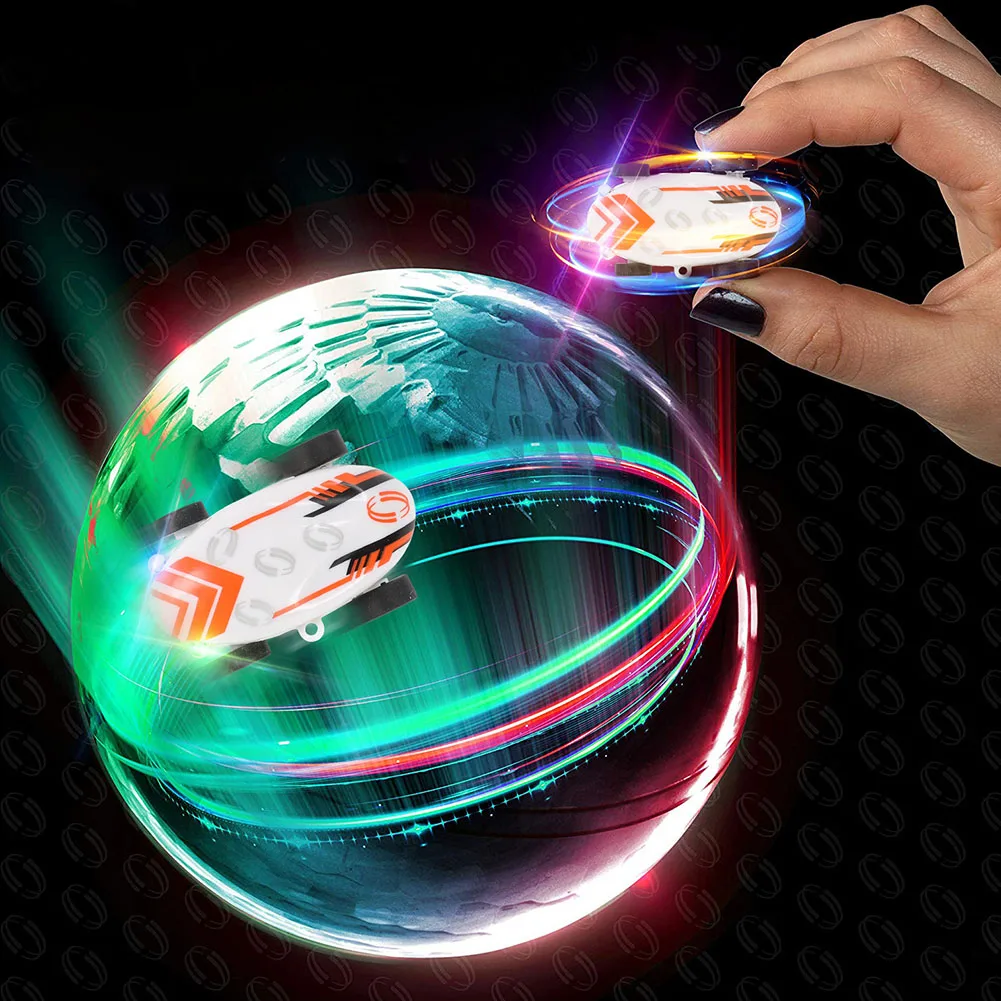 

Kids Hanging Toy Car Sparkling High Speed Glowing Stress Relief Pocket Racer Flip Electronics Mini With LED Light Stunt