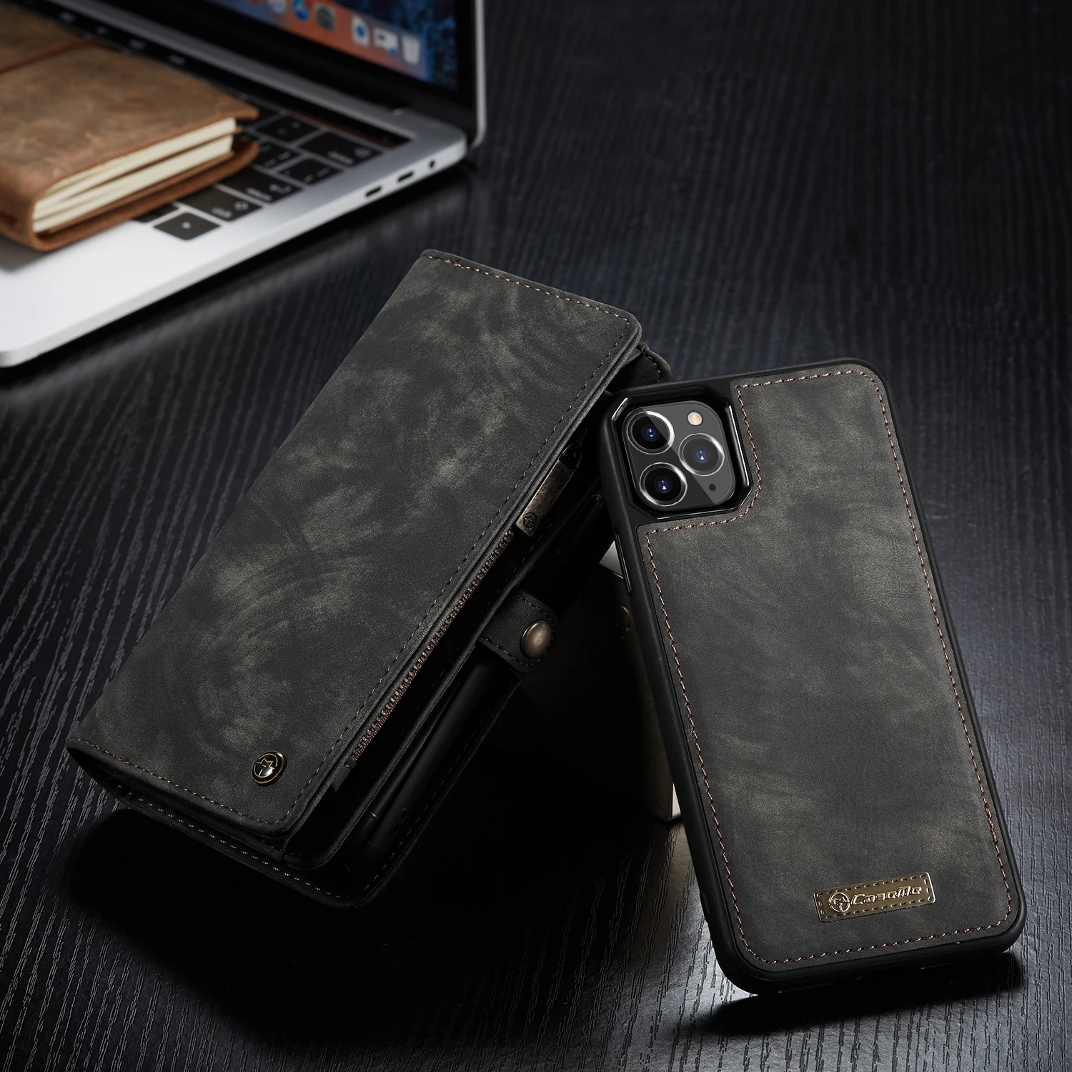 Для iPhone 6 6s 7 8 XS Max XR X XS Чехол-кошелек Роскошный кожаный чехол на застежке-молнии для iPhone 11 Pro Max Магнитный чехол для телефона s