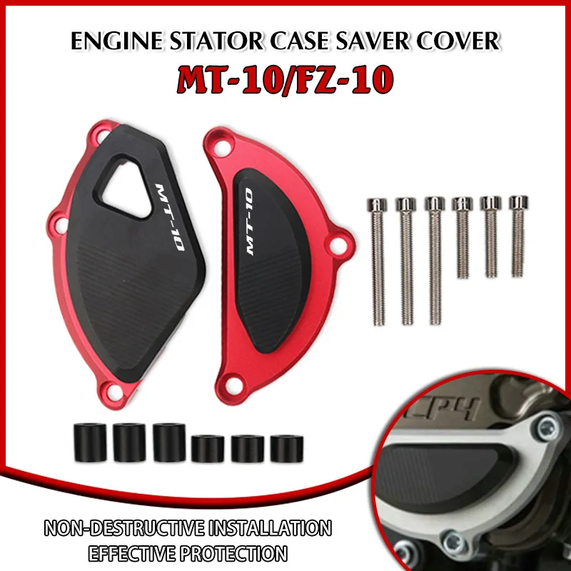 For YAMAHA MT-10 FZ-10 MT10 FZ10 MT FZ 10 Motorcycle Accessories CNC Frame Slider Crash Pad Engine Stator Case Saver Cover Guard