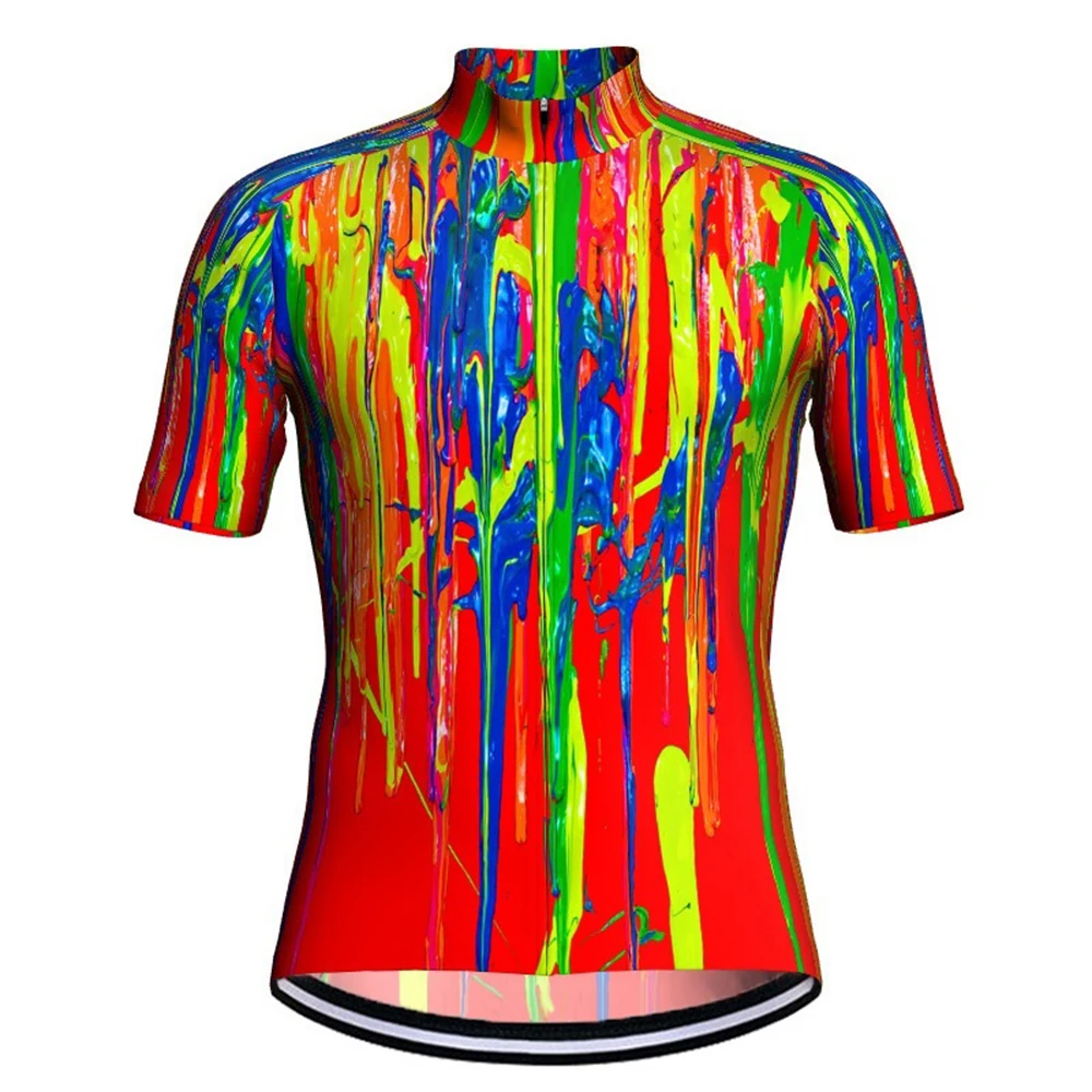 

Pro Cycling Jersey Short Sleeve Bicycle Jacket Clothing Mtb Shirt Road Ride Mountain Sportswear Unique design Red Bike Tops
