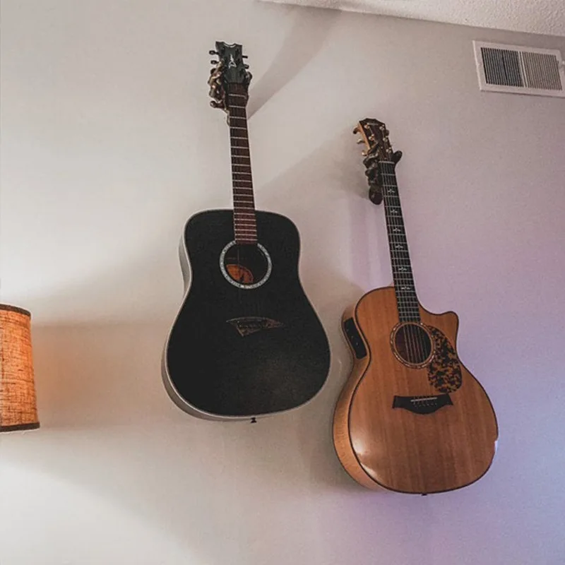Soporte de instrumentos musicales, accesorio de pared para ukelele, violonchelo, de resina, gancho de mano, auriculares, llaves, soporte de almacenamiento, decoraci&oacute;n de pared-3