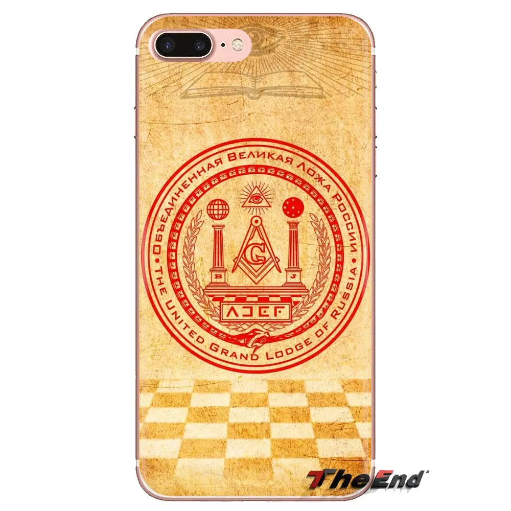 Бесплатная принимаются масонская ложа мягкие прозрачные чехлы для Samsung Galaxy A3 A5 A7