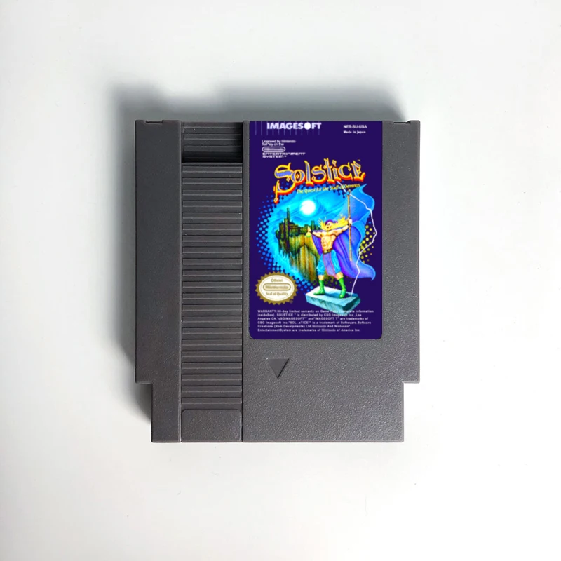 

Solstice - The Quest for the Staff of Demnos - Game Cartridge For NES Console 72 Pins 8bit