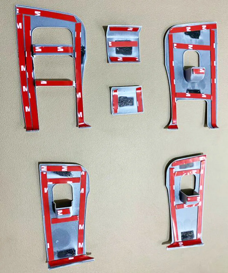 

For Tesla Model3 Interior Door Armrest Panel Window Lift Switch Panel Frame Trim Buttons Cover Decoration Frame Accessories