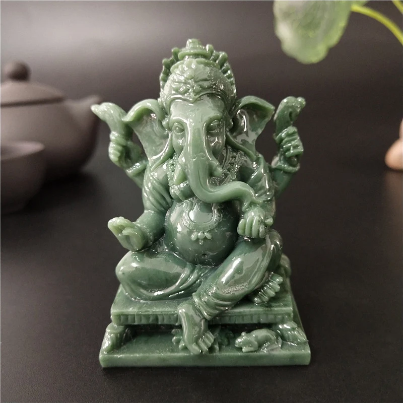 

Lord Ganesha Buddha Statue Home Decoration Ganesh Elephant God Sculpture Figurines Ornaments Buddha Statues FengShui Lucky Gift