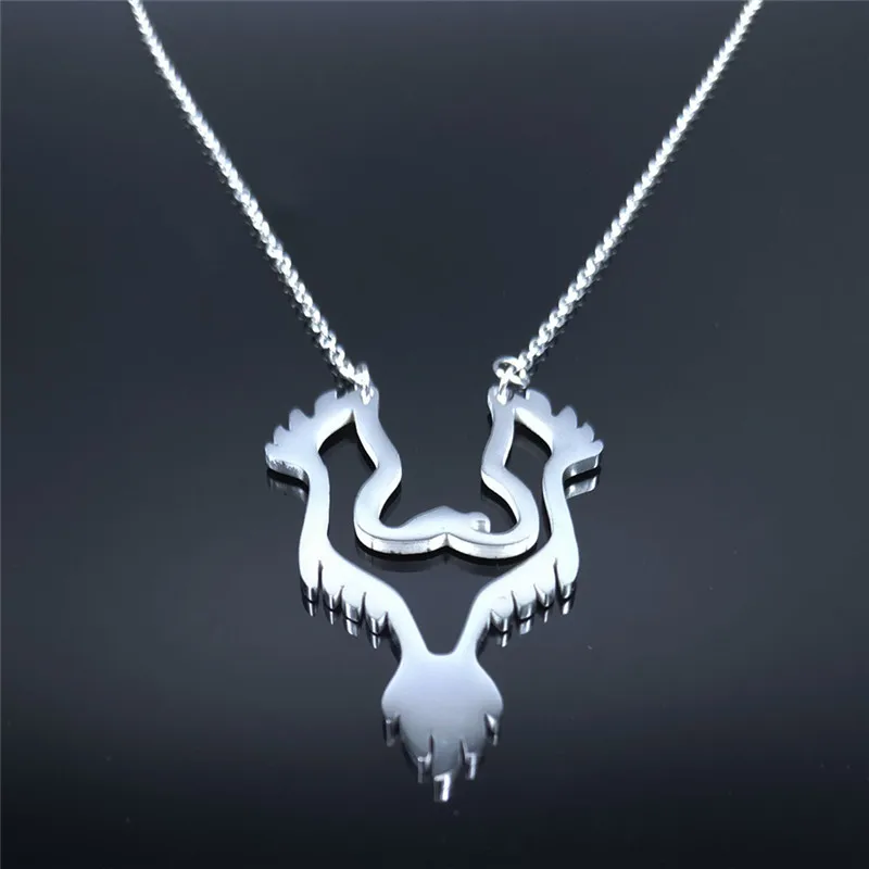 AFAWA 2020 ожерелье с орлом из нержавеющей стали цепочка для женщин подвески