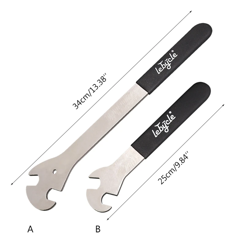 

Lebycle Bicycle Pedal Wrench Extra - Pedal Tensioner Double Wrench For MTB Road Bike - Long Handle Bicycle Repair Tool