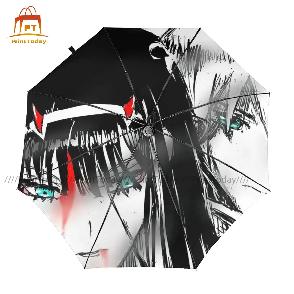 

Darling In The Franxx Umbrella Wind Proof Automatic Umbrella Charm Art Folding Car Umbrella