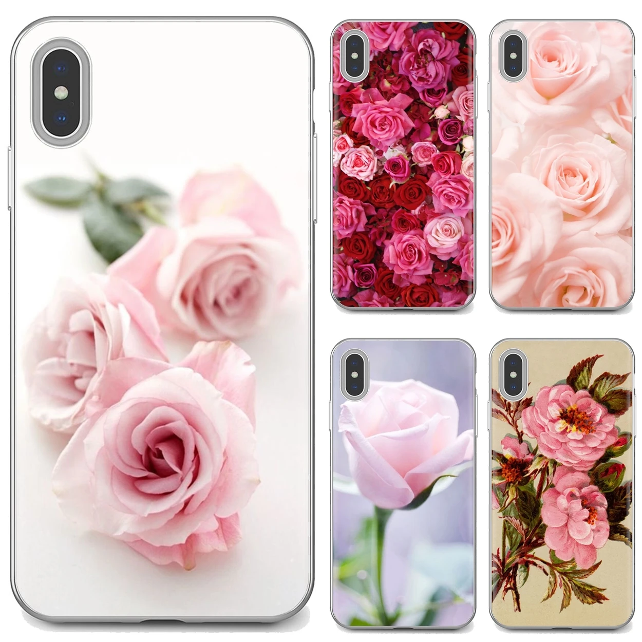Силиконовый чехол с розовыми розами для Huawei Honor 8A 7A 7C 8X 9 9X 10 10i 20 Lite Pro Y5 Y6 Y7 Y9 2018 2019 |