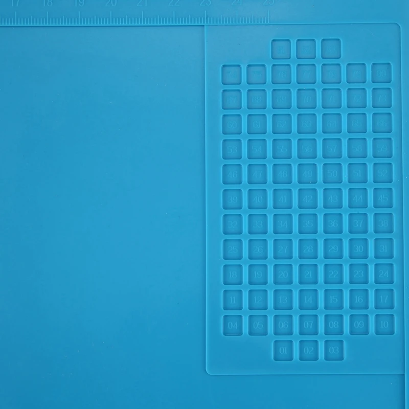 

Heat-Resistant Bga Soldering Station Soldering Pad Blue with Metal Soldering Iron Stand Square Soldering Iron Stand