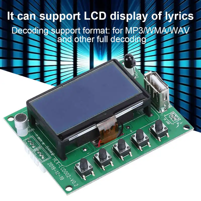 Соединительное крепление MP3 Bluetooth декодер плата отображение текста модуль