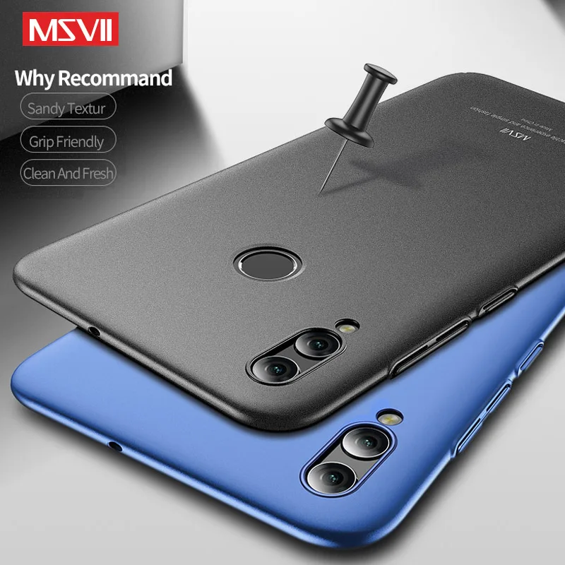For Huawei Honor 8X Case Cover Msvii Finger Ring Slim Coque 8 Lite Metal Holder pc Honor8 Cases |