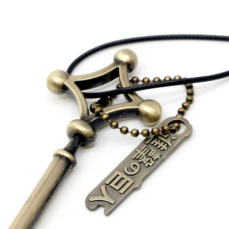 Аниме Обувь для косплея по аниме атака на Титанов Eren металлический ключ ожерелье