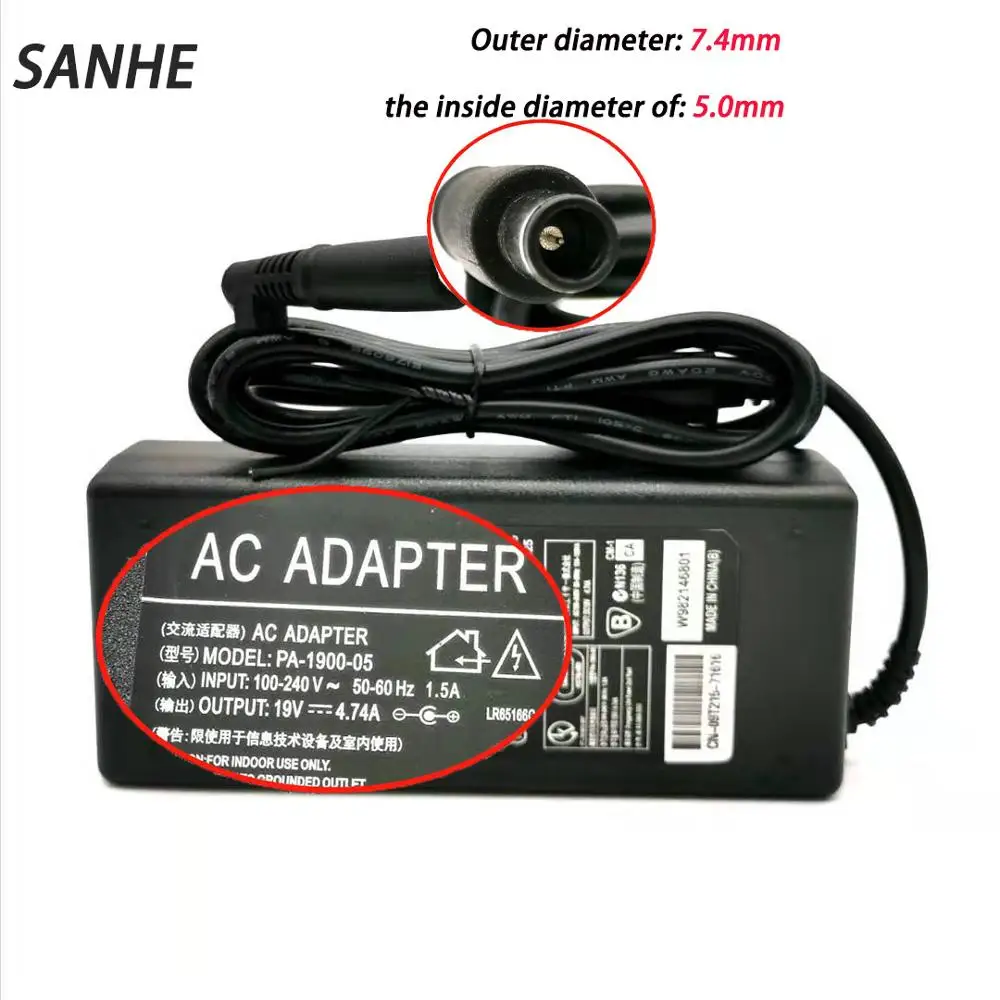 Зарядное устройство для ноутбука HP Pavilion DV4 DV5 DV7 G60 90 Вт 19 в 4 74 А|Адаптеры ноутбуков|
