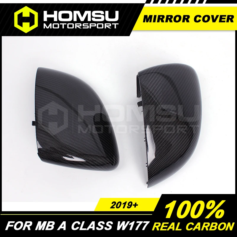 Крышка для зеркала из углеродного волокна Merce-des Benz A180 A200 A220 A260 задний спойлер