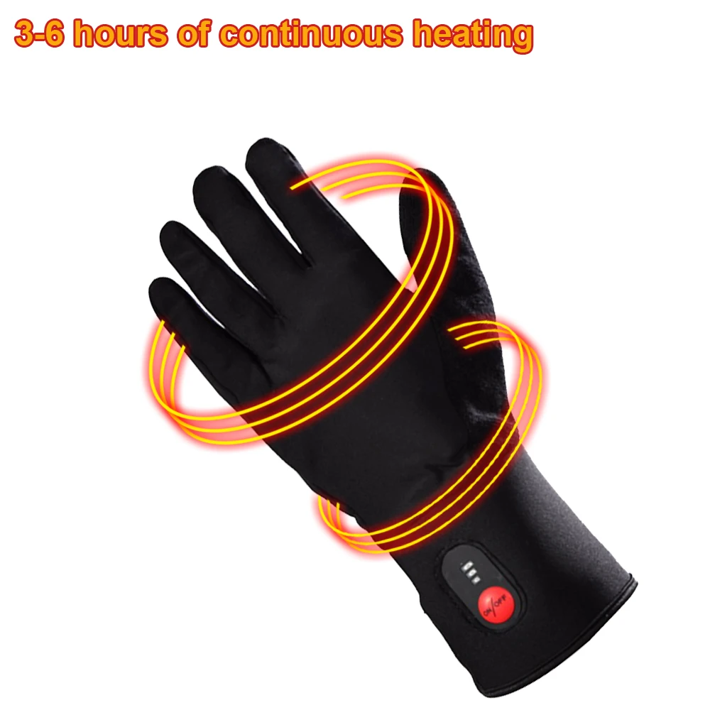 Спасителя 7 4 V Зимние теплые электрические Батарея перчатки с подогревом