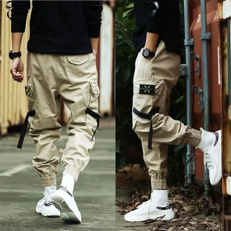

Cargo Pants for Men Korean Style Men's Work Trousers Joggers Military Tactical Winter Streetwear Jogger Men Clothing Harem Pants