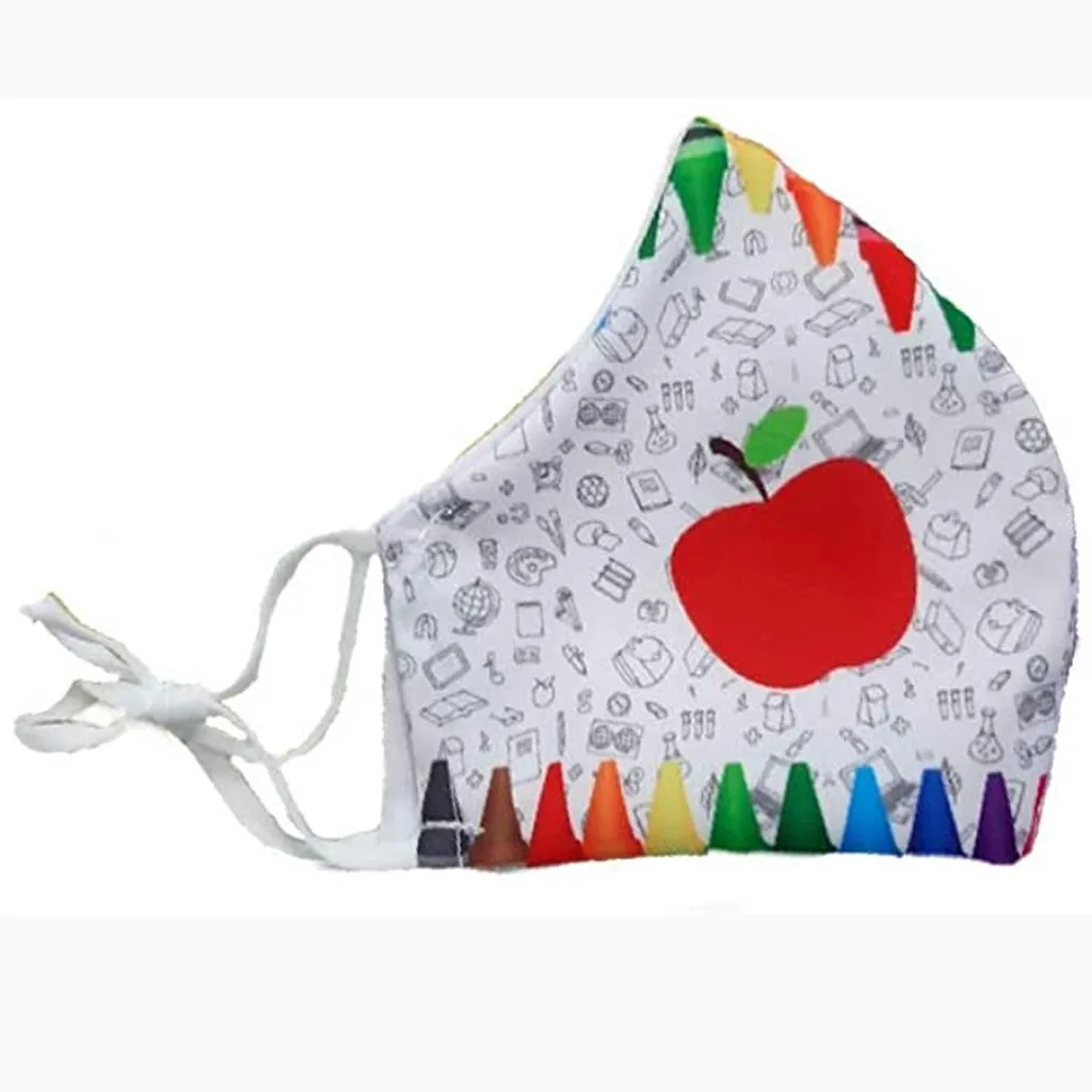 35# Women Man Cotton Masks Pollution Face Reusable Outdoor Apple Printing 1PC Mask Washable mask маска mascarilla | Аксессуары для
