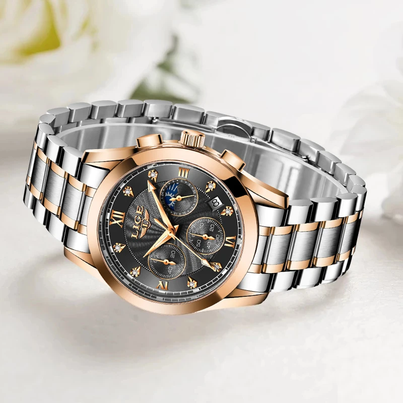 Women Watches Top Brand Luxury 2021 Fashion Diamond Ladies Wristwatches Stainless Steel Silver Mesh Strap Female Quartz Watch enlarge