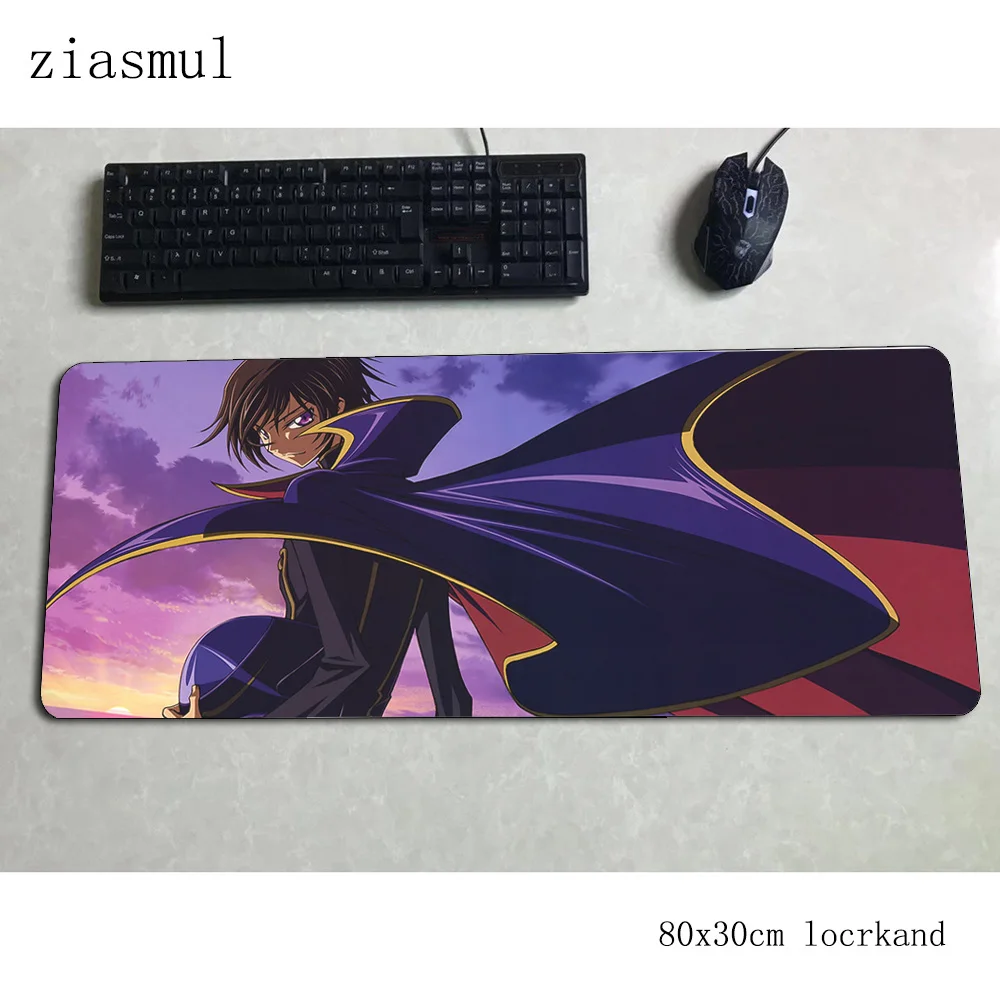 Code Geass padmouse 80x30 см игровой коврик для мыши игры популярные очаровательные геймер