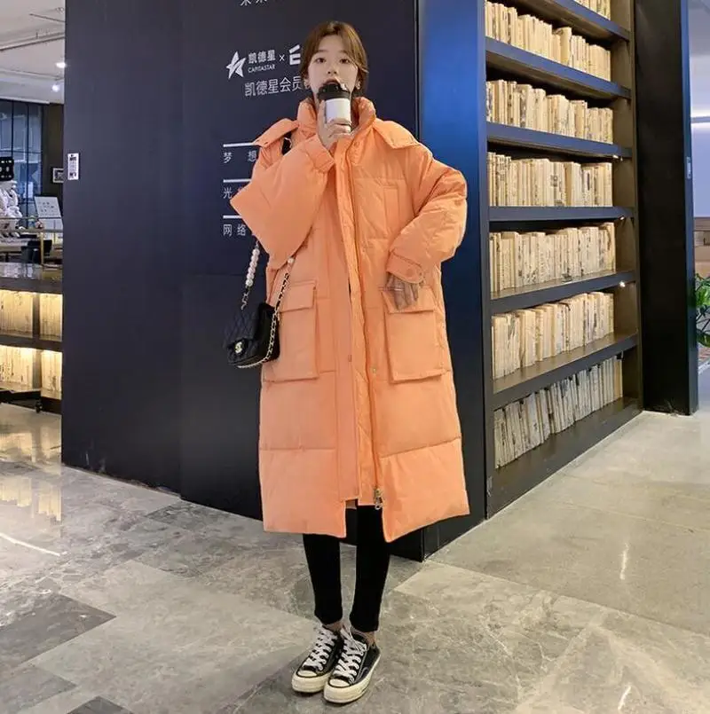 2020 New Winter Cotton Coat Women Warm Thicken Jacket Coat Womens Hooded Cotton-padded Overcoat Woman Long Winter Jackets CL760