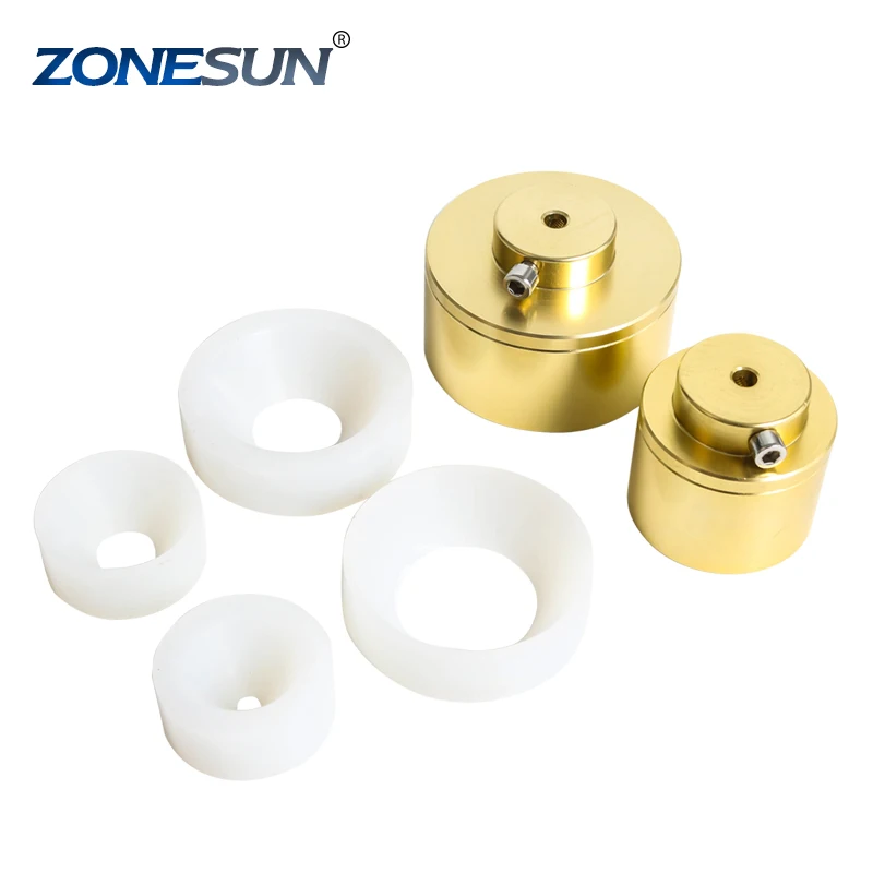 10-50mm cap ZONESUN Подгонянный патрон Е жидкая бутылка духов колпачок для рук, автомат для навинчивания крышек станок для закупоривания бутылочных крышек - Цвет: 10-50mm cap
