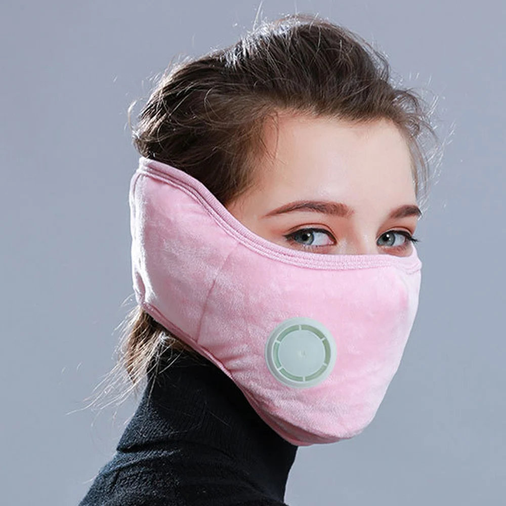 1 шт. BYEPAIN маска для рта теплая хлопковая флисовая против пыли лица мужчин женщин