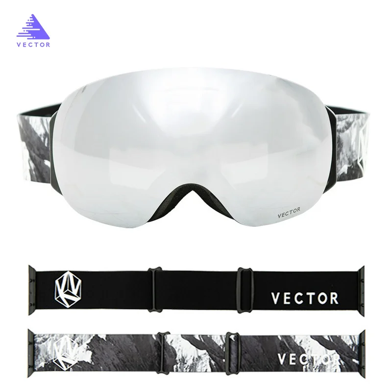 

Interchangeable Strap Gift OTG Ski Snowboard Goggles Women Men Skiing Eyewear Mask UV400 Snow Protection Glasses Adult Spherical