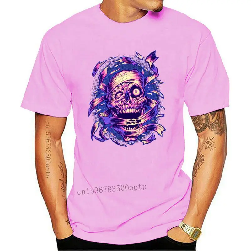 

Веселая шикарная Мужская футболка 2018, топы для Хэллоуина с принтом черепа мести мамы, подростков, хлопковая черная футболка на заказ для ком...