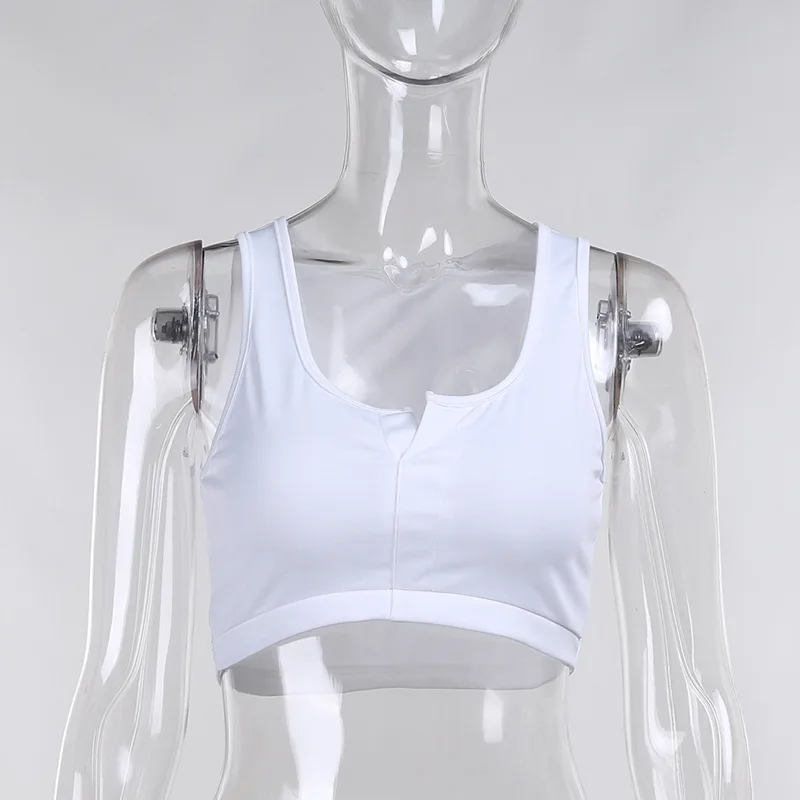 

2021 Summer New Half-open Recruitment Chest Small Vest Slim Bottoming Vest Fitness Sports Women's Top