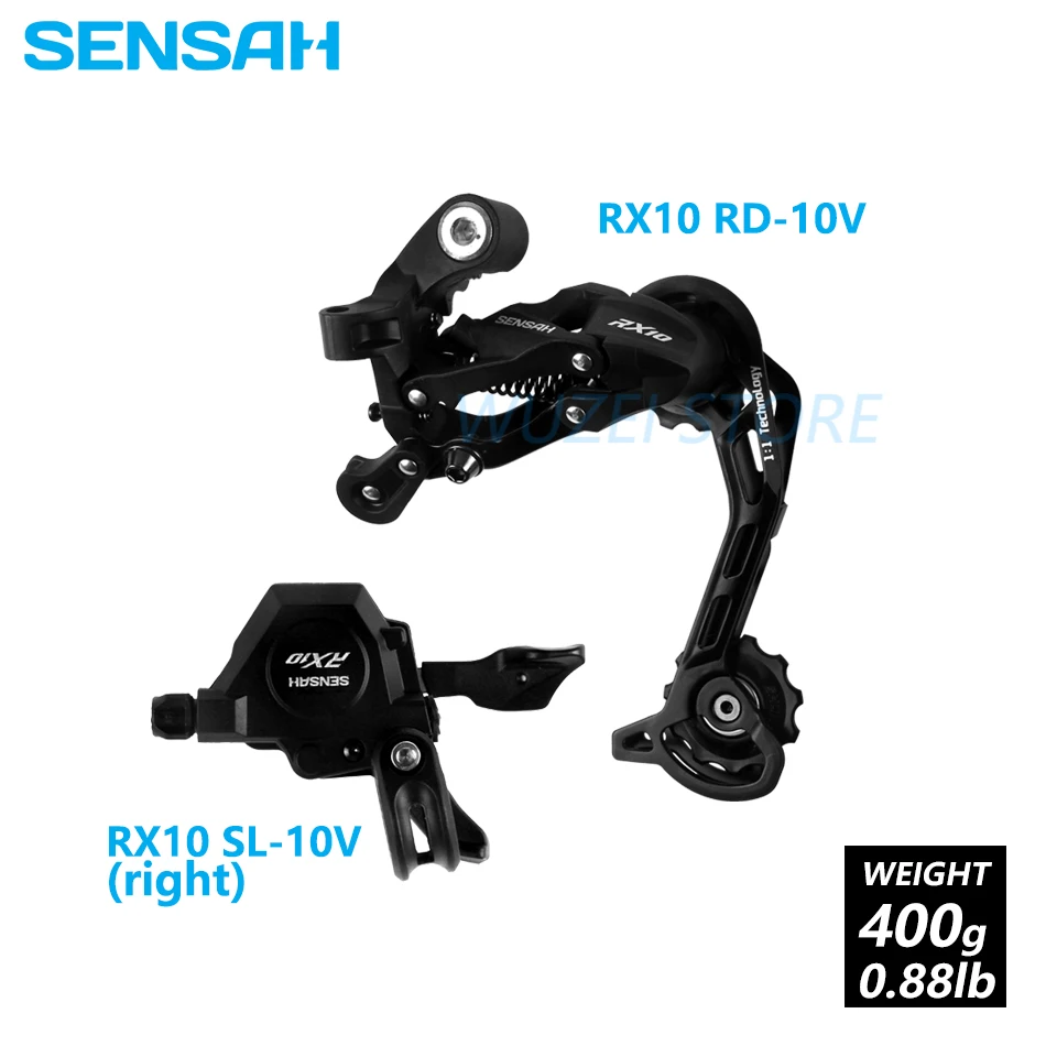 RX10 a set SENSAH велосипед задний переключатель RX10 CRX XRX 10/11/12-скорость триггерный переключатель передач 7/8S M310 M360 MTB переключения передач для M6000 M8000 M9100 - Цвет: RX10 a set