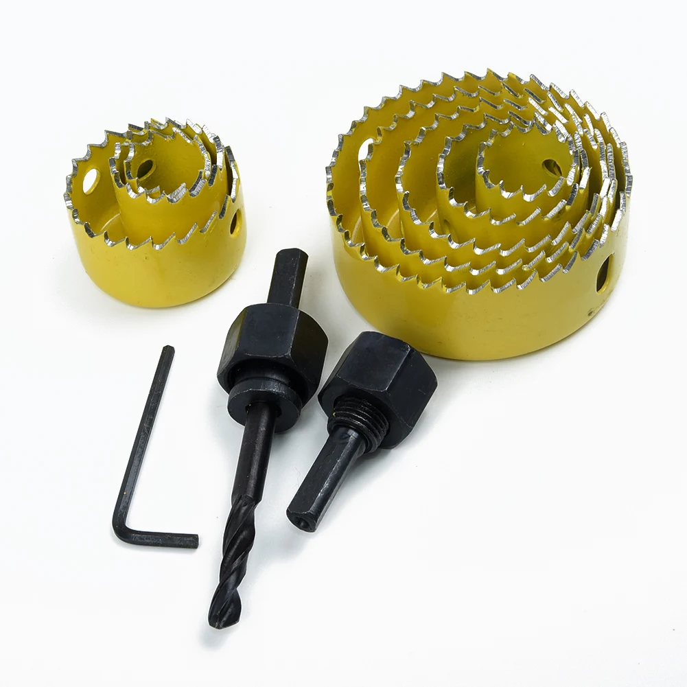 

Sheet Drill Cutting Gadget Assorted Pack Working 19-64mm Carbon Steel Hole Saws Wood Kit 11Pcs Parts