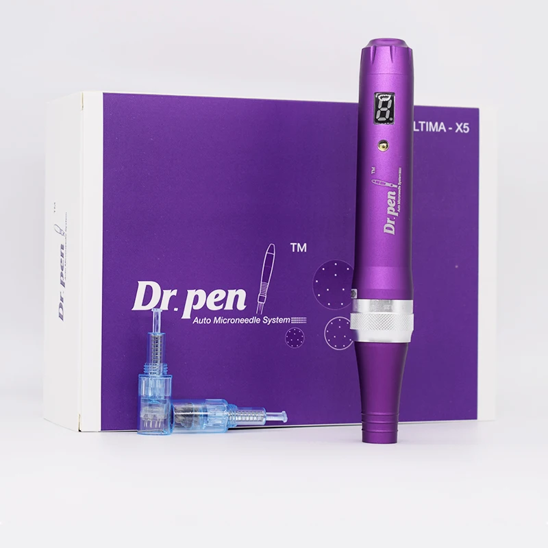 Проводной Dr. Pen X5-C дисплей скорости экран иглы картридж винт татуировки советы Авто Дерма ден для электрической микро Дерма терапии
