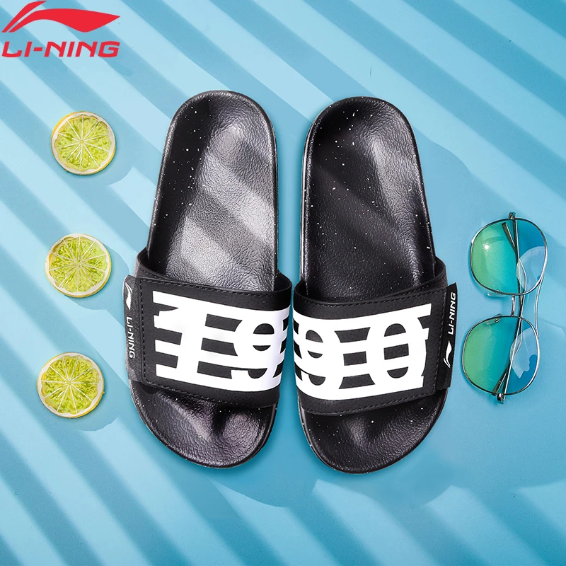 Li-Ning/мужские слипоны; стильные сандалии; уличные пляжные дышащие тапочки; спортивная обувь; светильник; AGAP001 XMT310