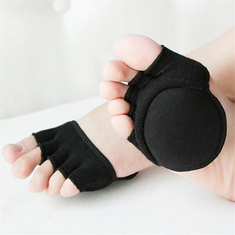 

Five-finger Socks Women Socks Invisible Female Summer Cotton High-heeled Short Half Palm Shallow Port On-slip Open Toe Socks