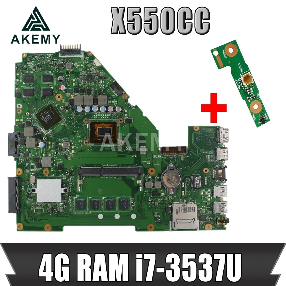 Akemy X550CC материнская плата для ноутбука For Asus X550C A550C X550VB X552C X550CL R510C