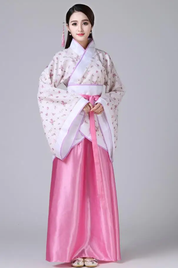 New Chinese Traditional Women Hanfu Dress Fairy Red White Clothing Tang Dynasty Ancient Costume | Тематическая одежда и