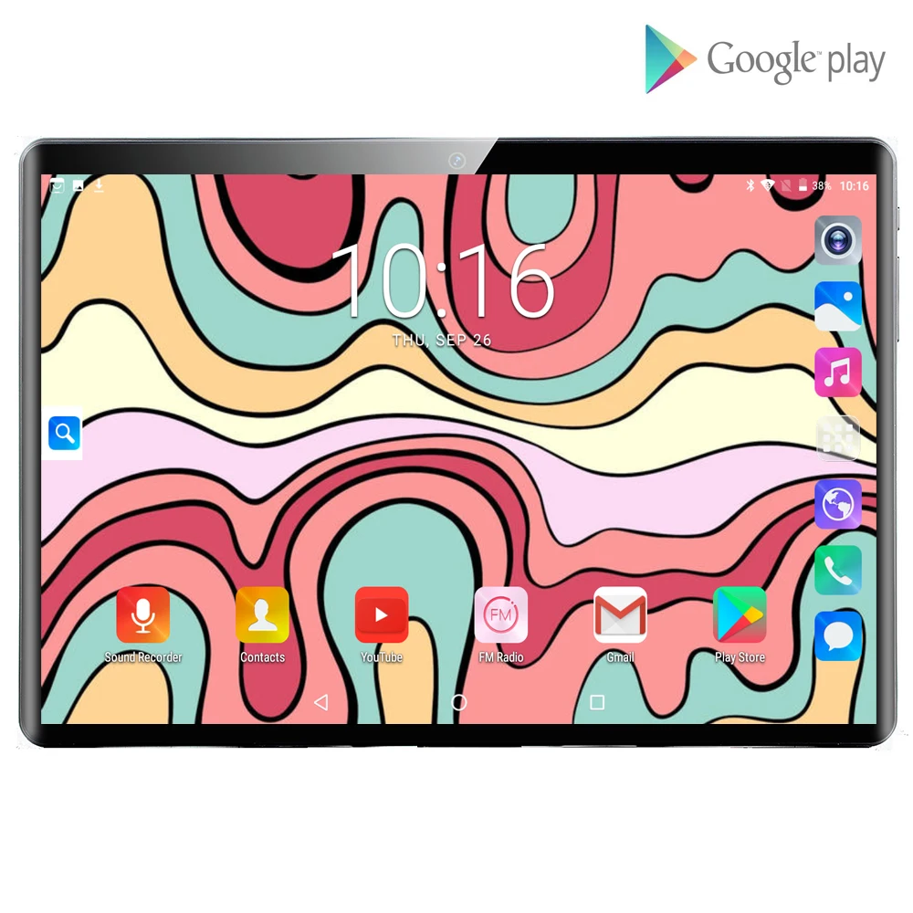 Бесплатная доставка 10 дюймовый планшетный ПК 3G Android 9 0 четырехъядерный супер