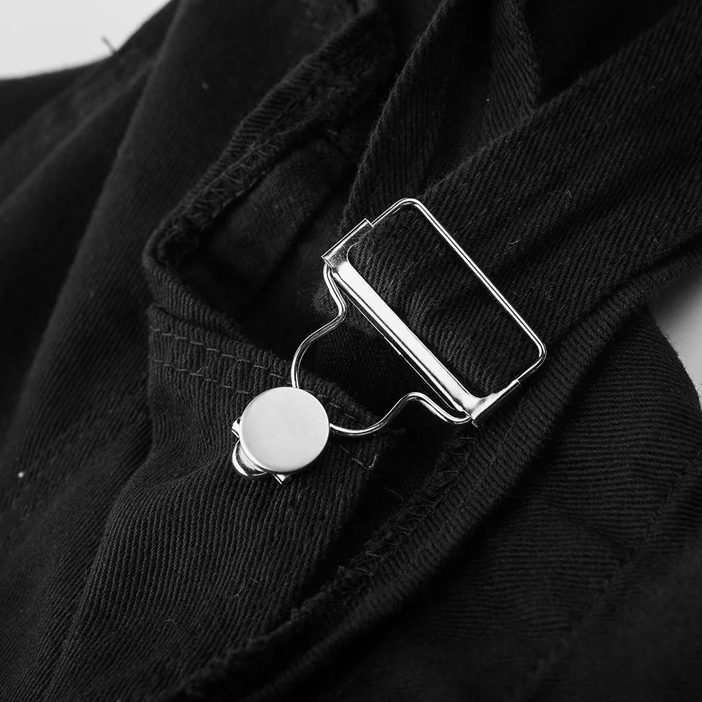 Мужской джинсовый комбинезон с карманами Модный облегающий повседневный на