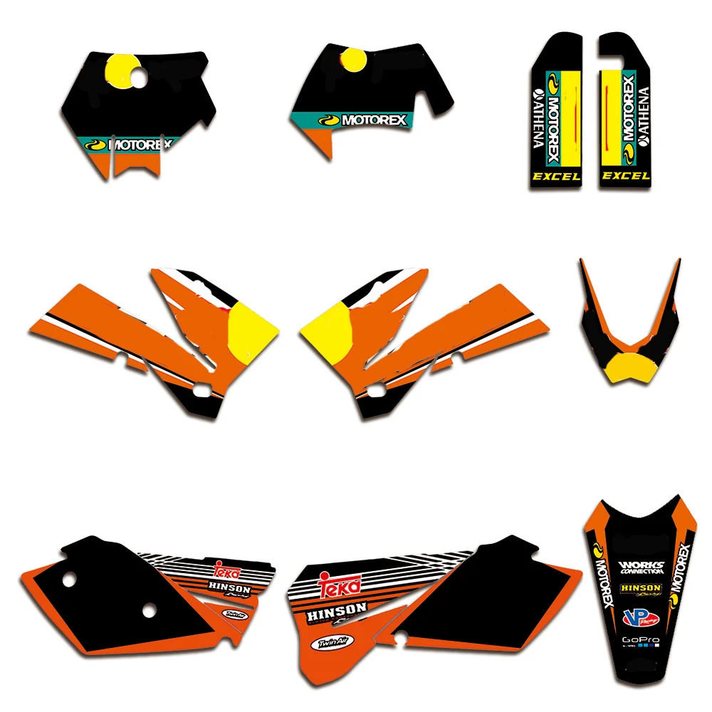 Для KTM SX EXC XCW XC XCF XCFW EXCR MXC SXF 125 200 250 300 400 450 525 2005 2006 2007 мотоцикл Графика наклейки