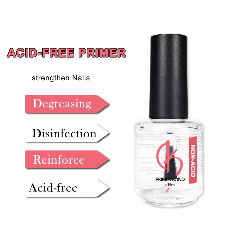 Новое поступление безкислотный праймер для ногтей 15 мл Дегидратор гель лак