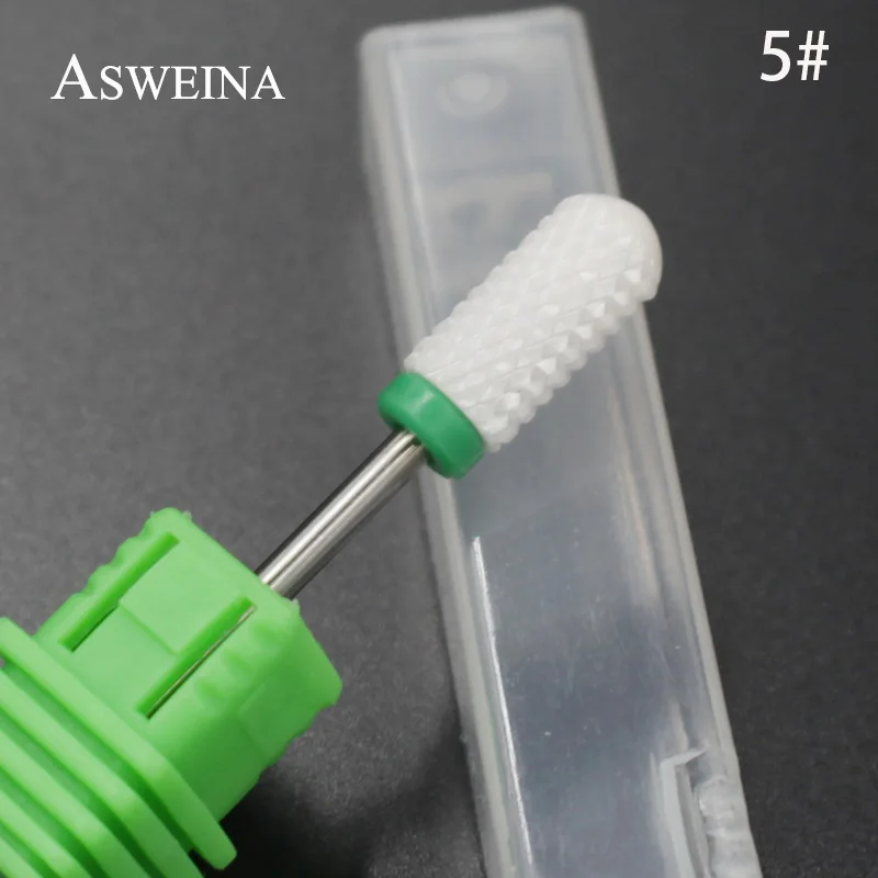 ASWEINA 1 шт. керамический сверло для ногтей педикюр машина электрическая твердосплавная дрель 3/3" хвостовик машина аппарат для маникюра аксессуары